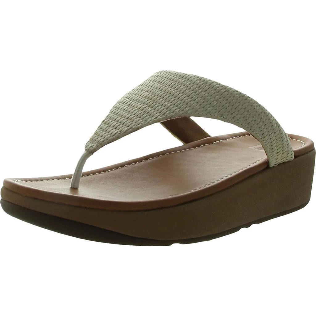 商品FitFlop|Fitflop Womens Imogen Faux Leather Open Toe Thong Sandals,价格¥423,第1张图片