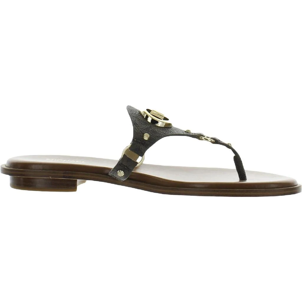 商品Michael Kors|MICHAEL Michael Kors Womens Conway Logo Slip On Flip-Flops,价格¥413,第2张图片详细描述