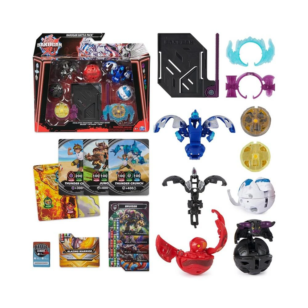 商品Bakugan|Battle 5-Pack, Special Attack Dragonoid, Ventri, Bruiser, Octogan, Trox, Customizable, Spinning Action Figures,价格¥112,第1张图片