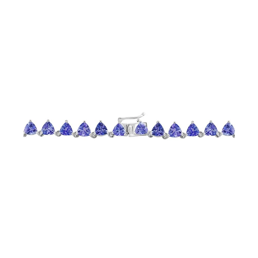 商品Effy|EFFY® Tanzanite Trillion 18" Collar Necklace (19-3/4 ct. t.w.) in Sterling Silver,价格¥28117,第3张图片详细描述