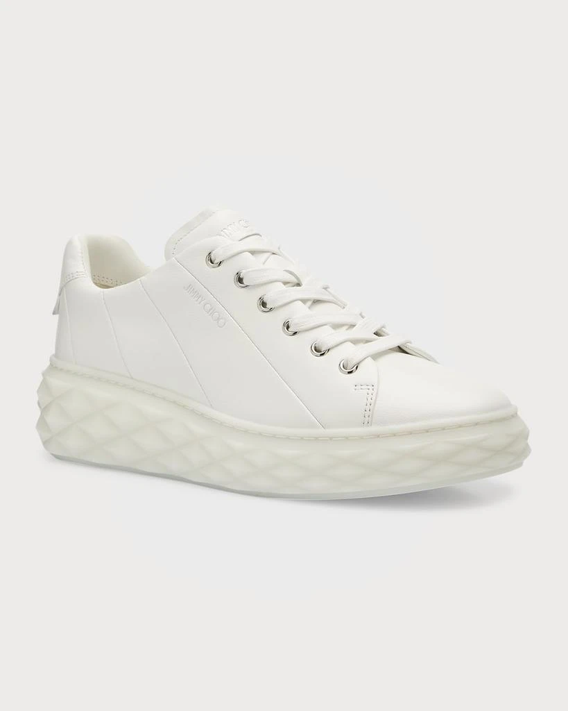 商品Jimmy Choo|Diamond Leather Low-Top Sneakers,价格¥4560,第4张图片详细描述