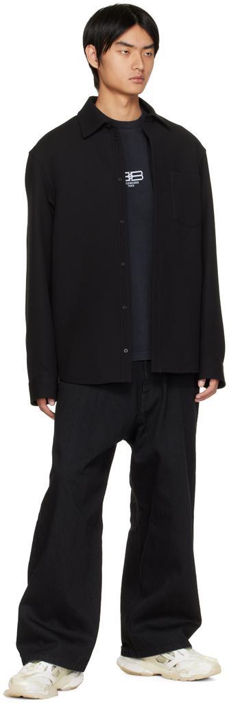 商品Balenciaga|Black Shirt Jacket,价格¥14484,第6张图片详细描述