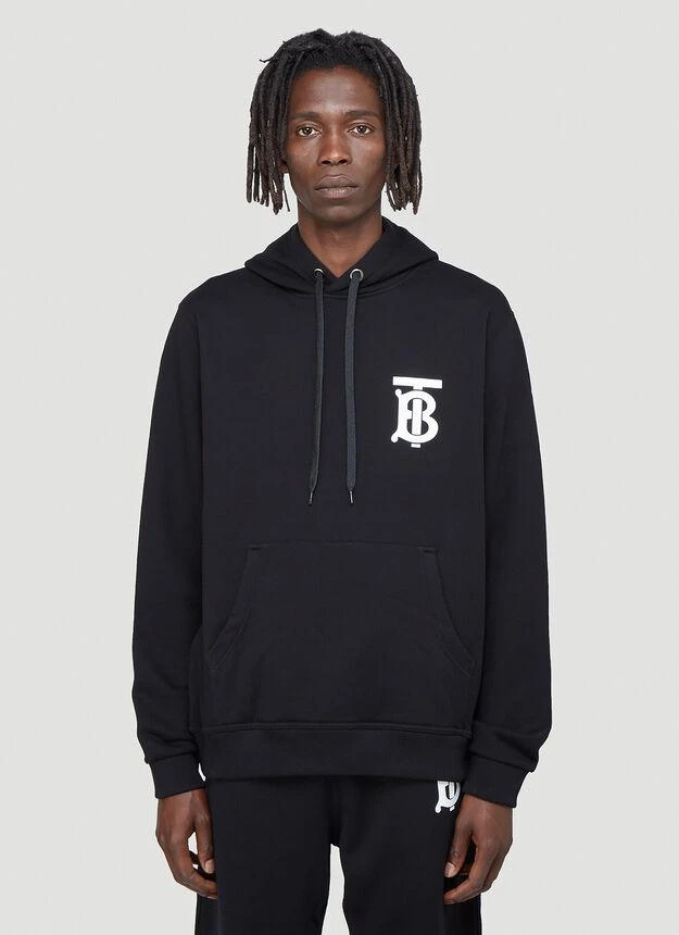 商品Burberry|TB Monogram Hooded Sweatshirt in Black,价格¥5658,第1张图片