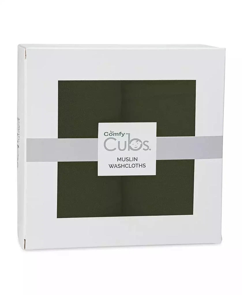 商品Comfy Cubs|Muslin Washcloths, Pack of 10 with Gift Box,价格¥187,第3张图片详细描述