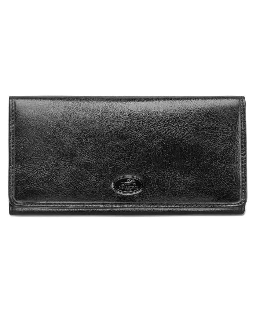 商品Mancini Leather Goods|Equestrian-2 Collection RFID Secure Trifold Wallet,价格¥430,第1张图片