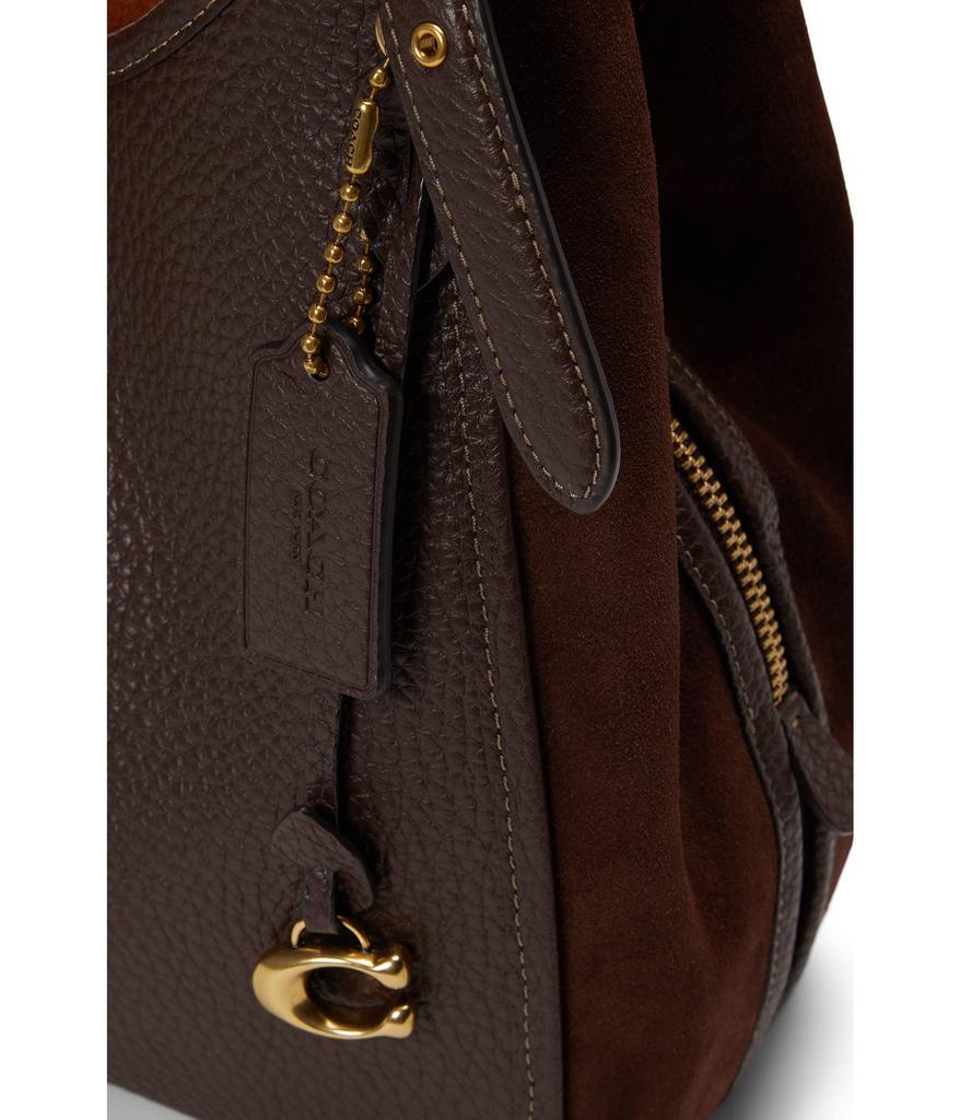 商品Coach|Mixed Leather with Suede Gusset Lori Shoulder Bag,价格¥3143,第6张图片详细描述