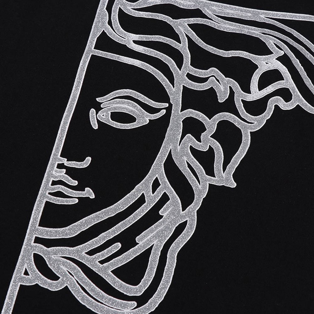 VERSACE COLLECTION 男士黑色T恤 V800683-VJ00472-V1008商品第3张图片规格展示