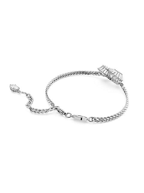 Matrix Rhodium-Plated & Crystal Heart Bracelet商品第3张图片规格展示