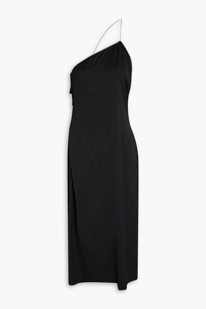 商品ba&sh|Zoe one-shoulder chain-trimmed satin-crepe midi dress,价格¥383,第1张图片