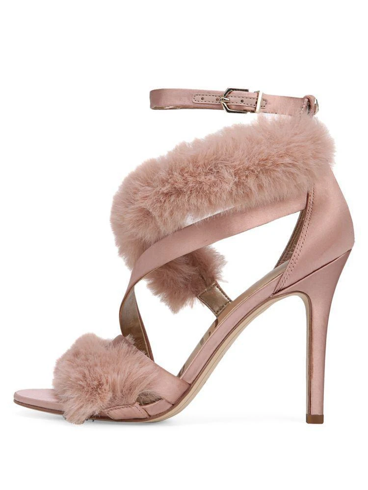 商品Sam Edelman|Orient Express Adelle Strappy 毛绒细高跟鞋,价格¥295,第5张图片详细描述