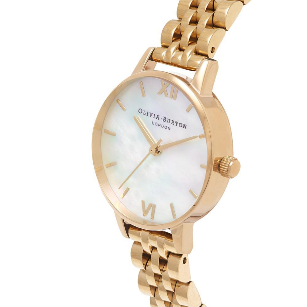 商品Olivia Burton|Women's Gold-Tone Stainless Steel Bracelet Watch 30mm,价格¥826,第4张图片详细描述