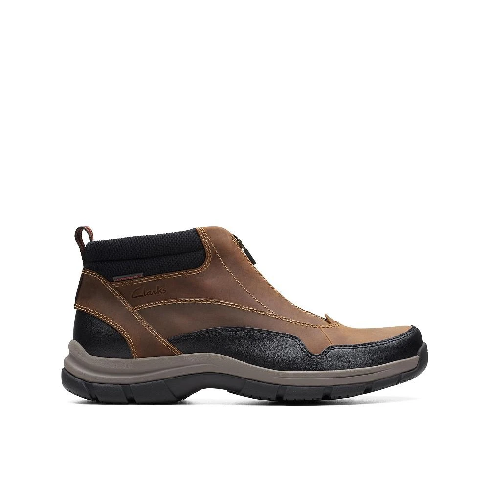 商品Clarks|Men's Collection Walpath Zip Leather Slip On Boots,价格¥1052,第2张图片详细描述