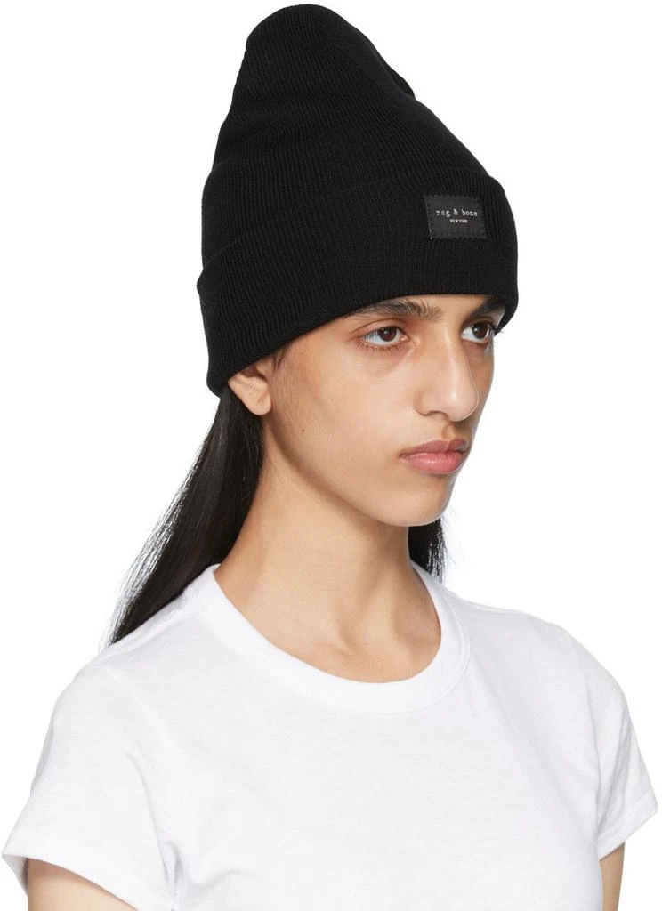 商品Rag & Bone|Black Addison Beanie,价格¥900,第2张图片详细描述