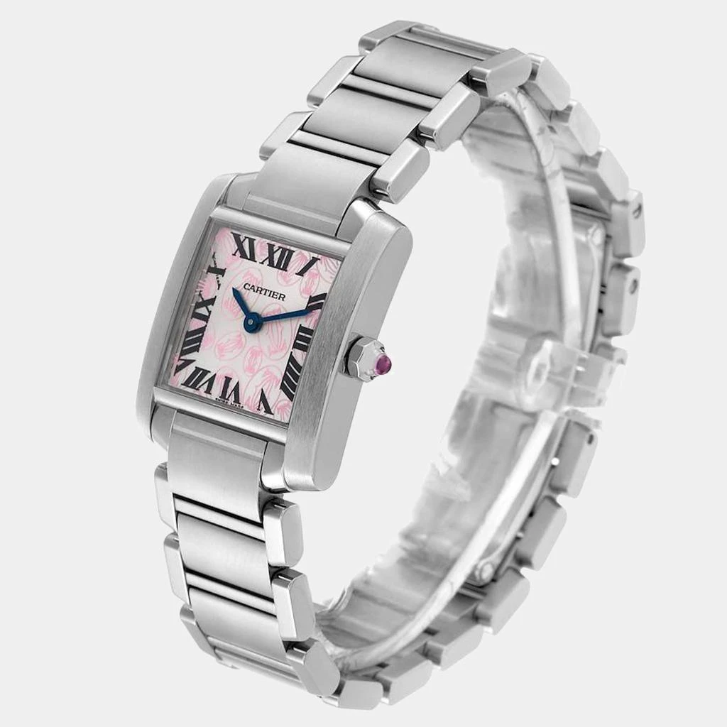 商品[二手商品] Cartier|Cartier Pink Stainless Steel Tank Francaise W51031Q3 Women's Wristwatch 25 mm,价格¥27659,第3张图片详细描述