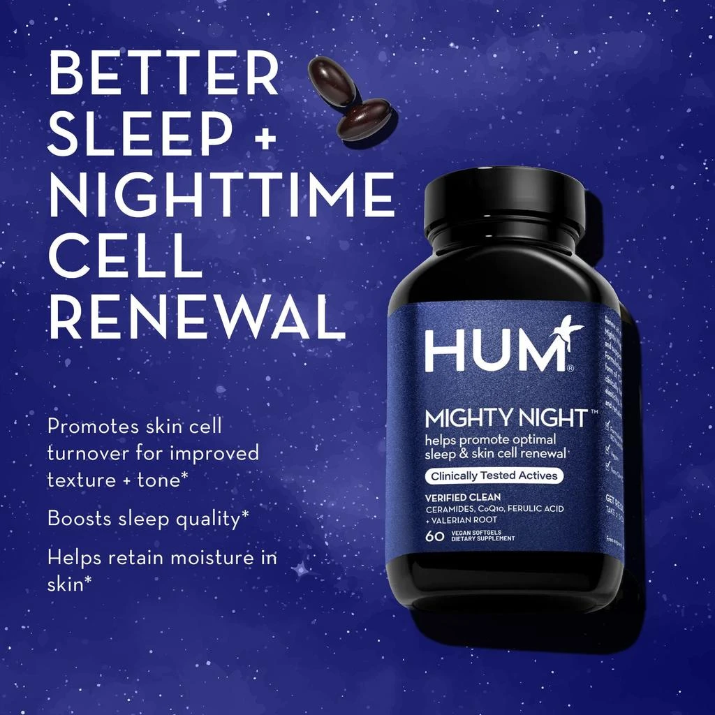 商品Hum Nutrition|Mighty Night Overnight Renewal Supplement,价格¥301,第5张图片详细描述