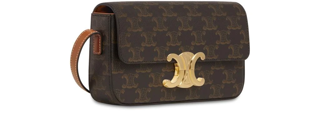 商品Celine|Triomphe 标志印花牛皮革肩背包,价格¥23477,第2张图片详细描述