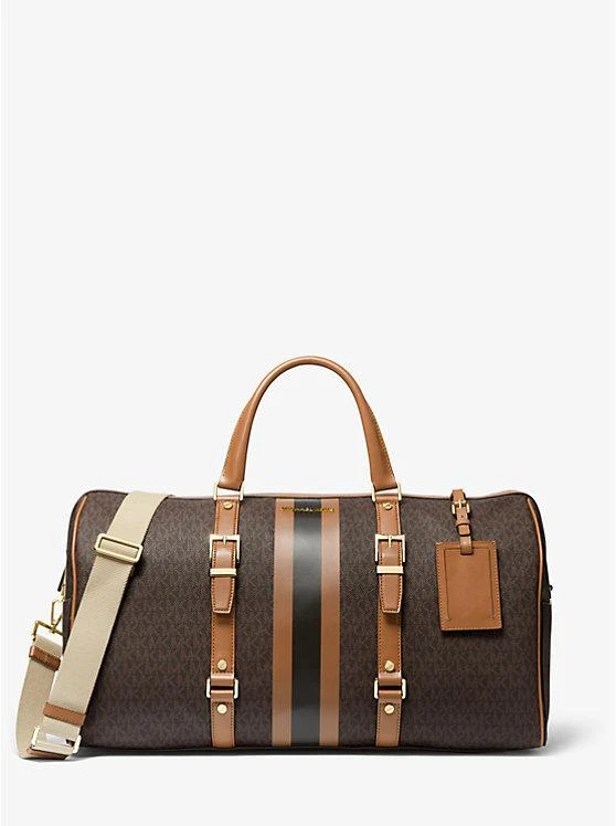 商品Michael Kors|Bedford Travel Extra-Large Logo Stripe Weekender Bag,价格¥2983,第1张图片