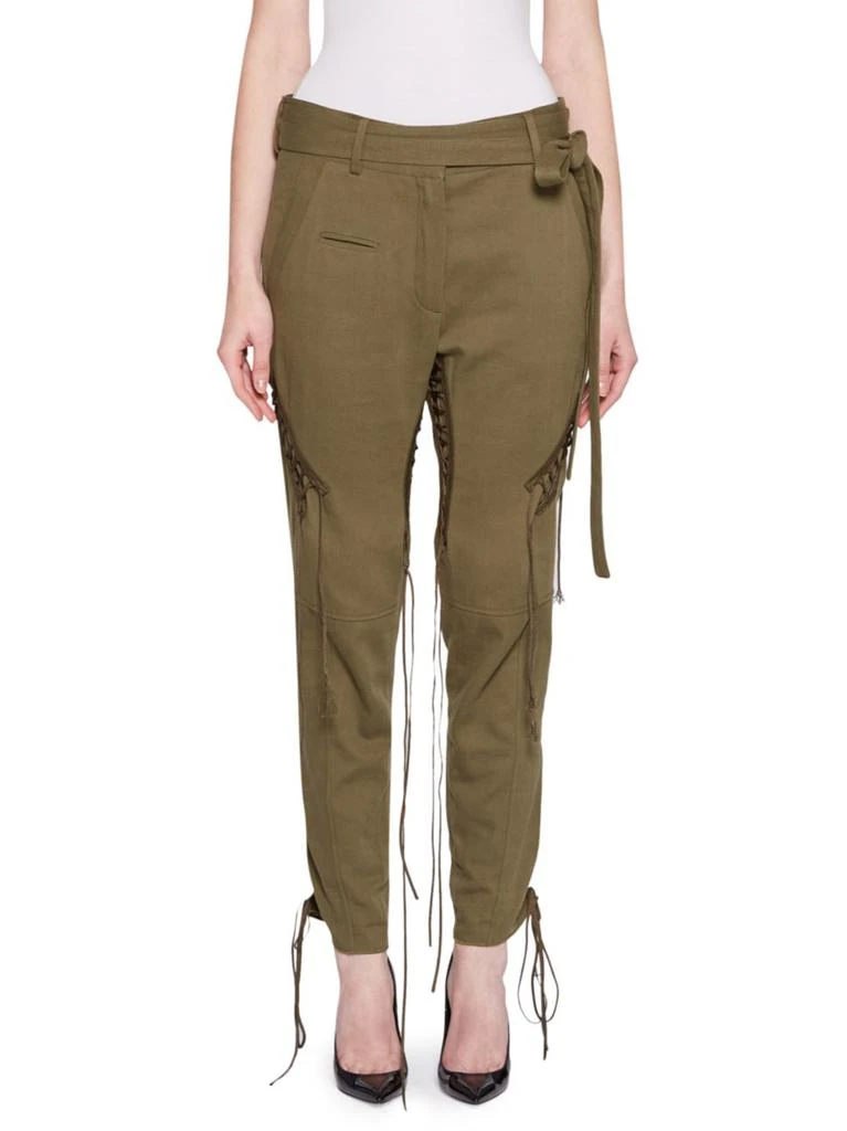 商品Yves Saint Laurent|Belted Lace-Up Army Pants,价格¥4796,第1张图片