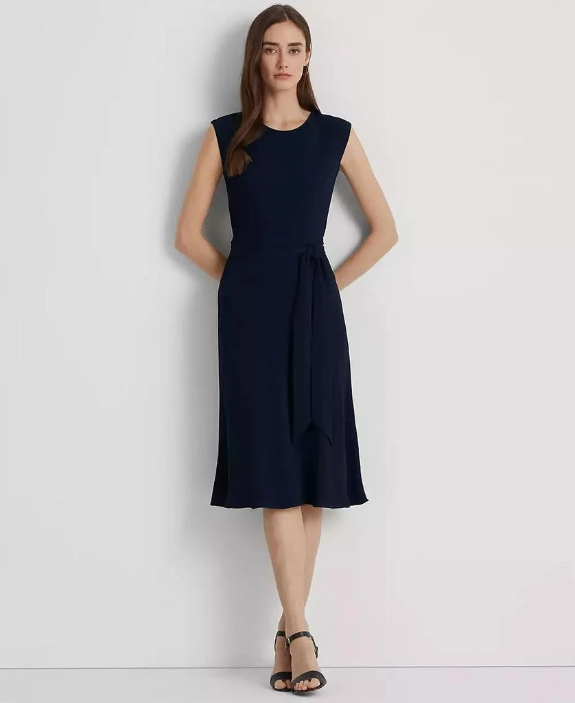 商品Ralph Lauren|Women's Belted Bubble Crepe Dress,价格¥1031,第1张图片