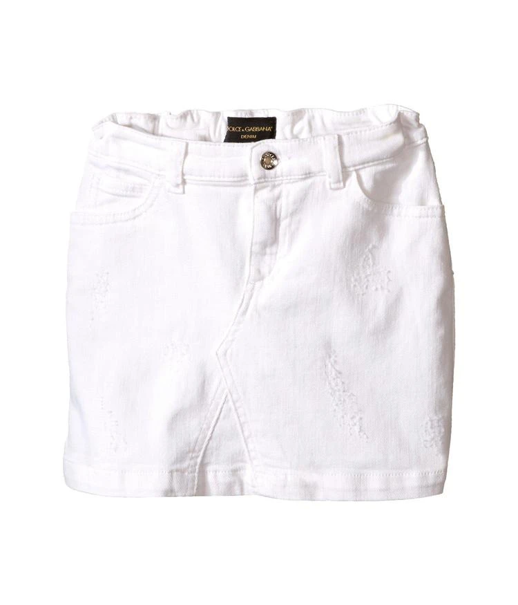 商品Dolce & Gabbana|幼儿/小童Dolce & Gabbana Kids Denim Skirt (Toddler/Little Kids),价格¥702,第1张图片