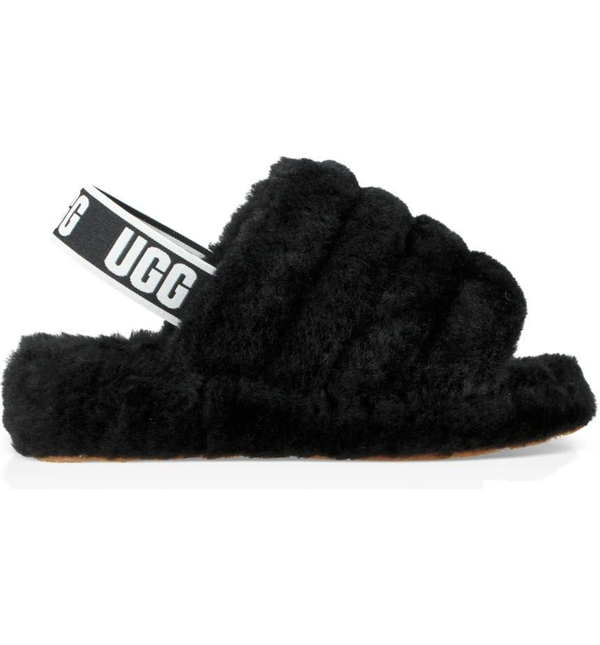 商品UGG|Fluff Yeah Faux Fur Slingback Sandal,价格¥375,第3张图片详细描述