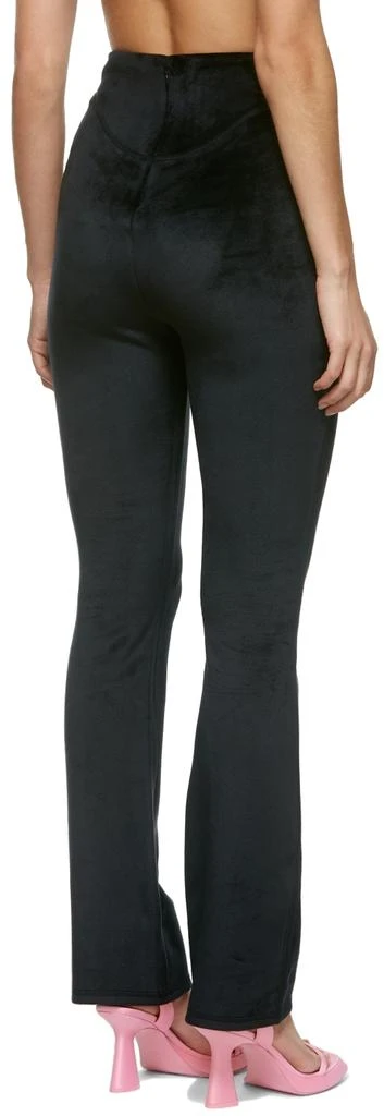 商品Alexander Wang|Black Velour Flared Leggings,价格¥580,第3张图片详细描述