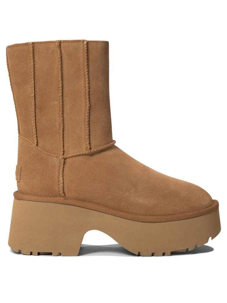 商品UGG|Classic Twin Seam New Heights Ankle Boots Beige,价格¥1530,第1张图片