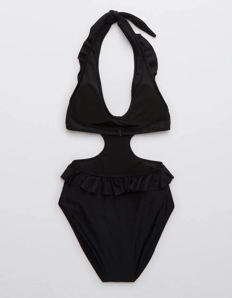 商品Aerie|Aerie Ruffle Cut Out One Piece Swimsuit,价格¥124,第5张图片详细描述