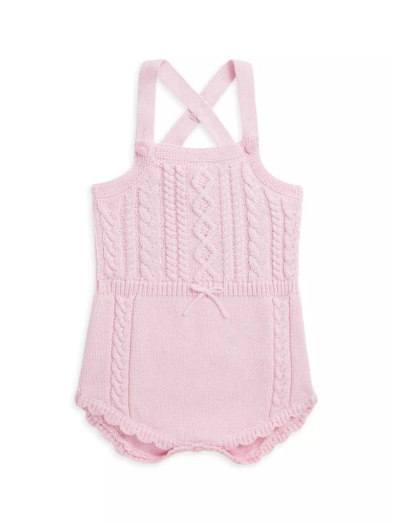 商品Ralph Lauren|Baby Girl's Cableknit One-Piece,价格¥293,第1张图片