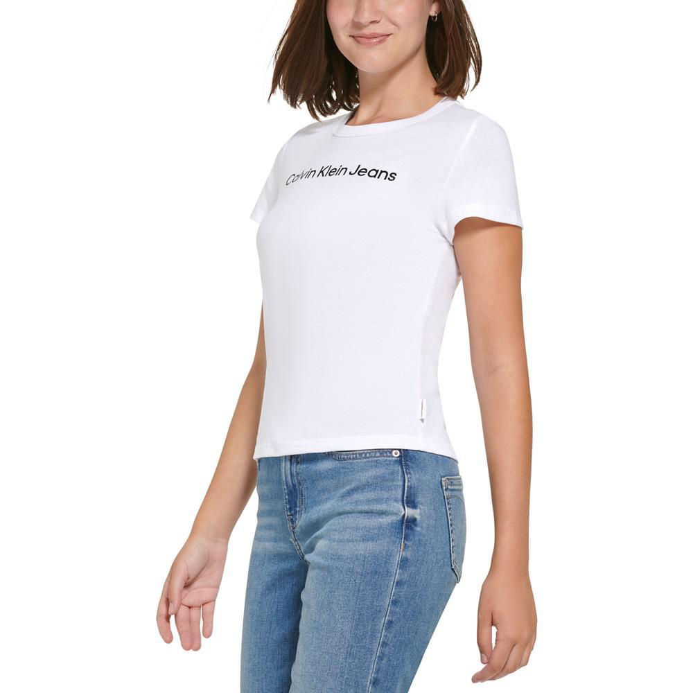 商品Calvin Klein|Women's Crewneck Logo Baby T-Shirt,价格¥291,第5张图片详细描述