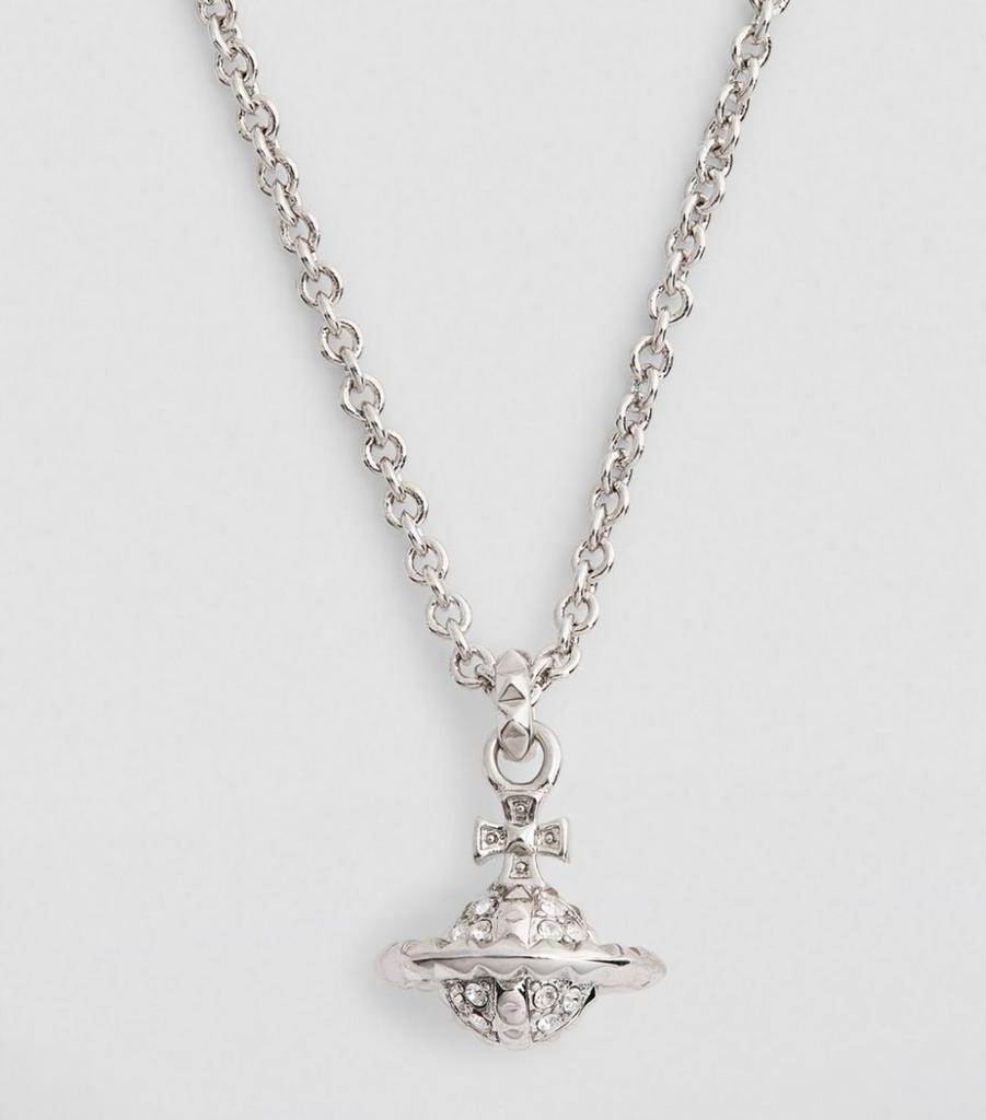 Small Crystal-Embellished Mayfair Orb Pendant Necklace商品第2张图片规格展示