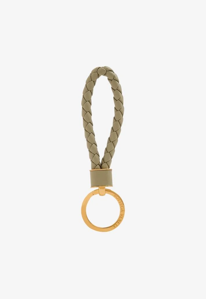 商品Bottega Veneta|Intrecciato Leather Key Ring,价格¥3480,第1张图片