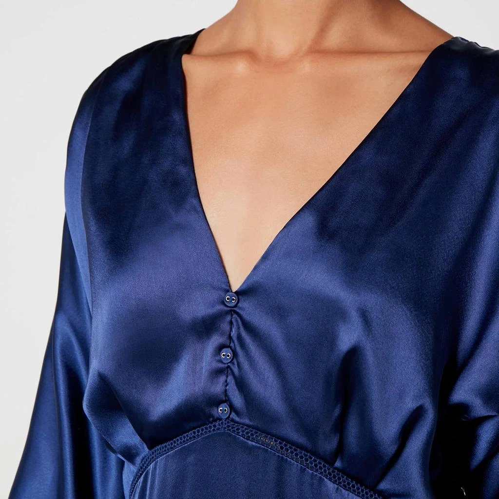商品Hope & Ivy|Hope & Ivy Camila Lace-Trimmed Satin Midi Dress,价格¥180,第3张图片详细描述