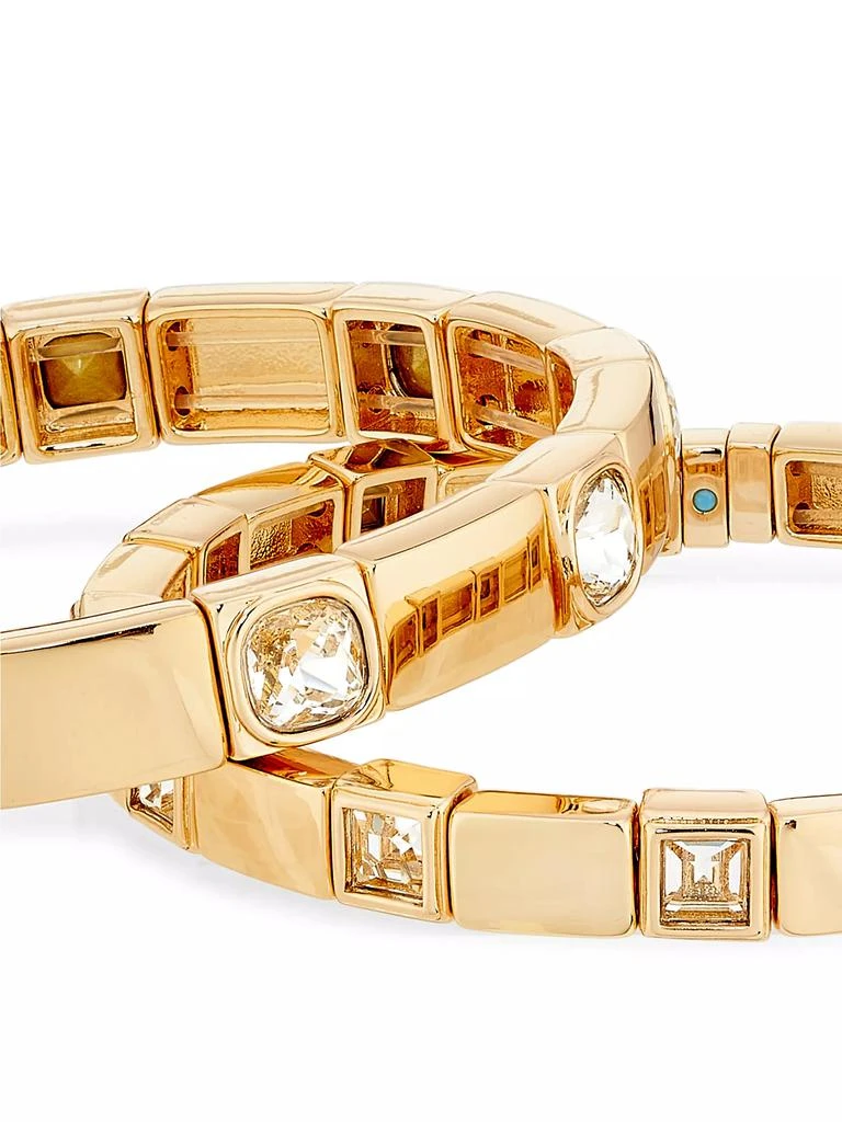 商品Roxanne Assoulin|Gem Palace Swank 2-Piece Goldtone &amp; Crystal Bracelet Set,价格¥1946,第3张图片详细描述