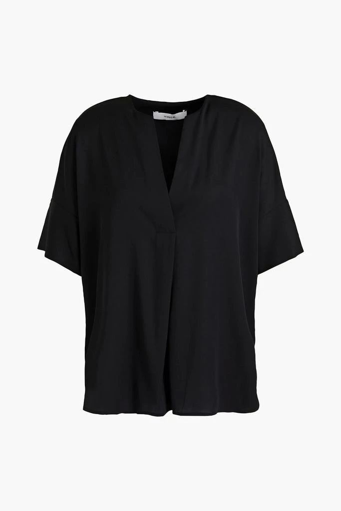 商品Vince|Silk-blend crepe de chine top,价格¥662,第3张图片详细描述