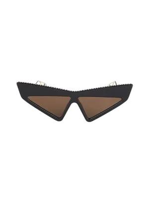70MM Crystal-Embellished Cat Eye Sunglasses商品第1张图片规格展示