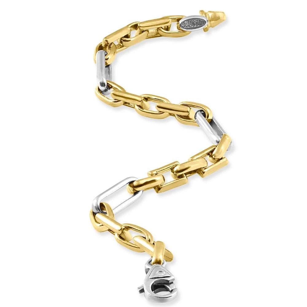 商品Pompeii3|Men's Figaro 14k Gold (33gram) or Platinum (53gram) 6.5mm Link Bracelet 8.75",价格¥22257,第3张图片详细描述