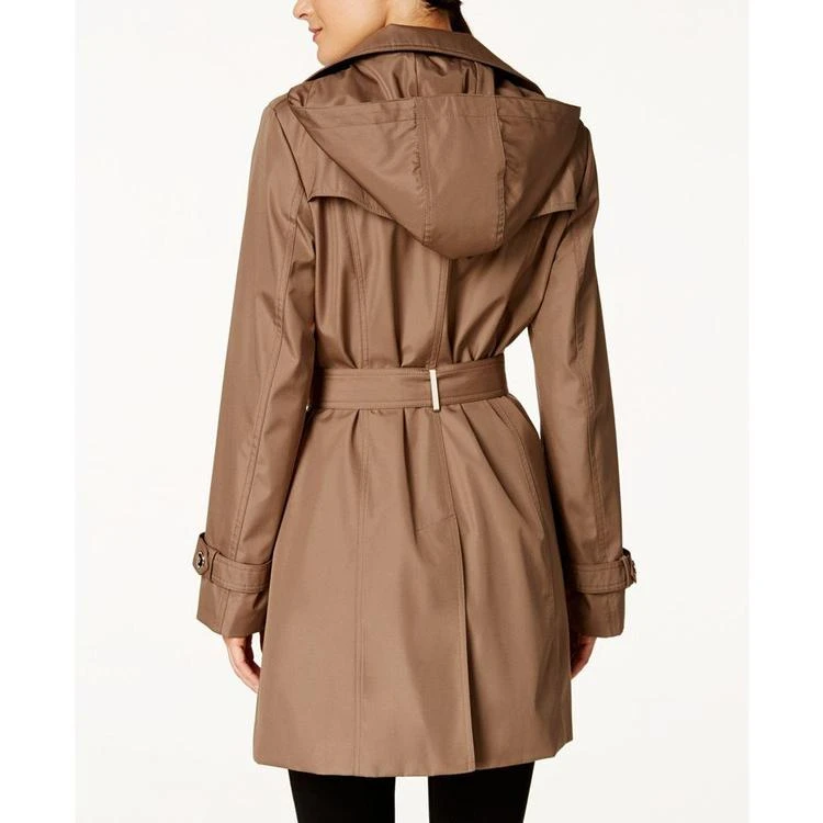 商品Calvin Klein|Petite Hooded Single-Breasted Trench Coat, Created for Macy's,价格¥749,第3张图片详细描述