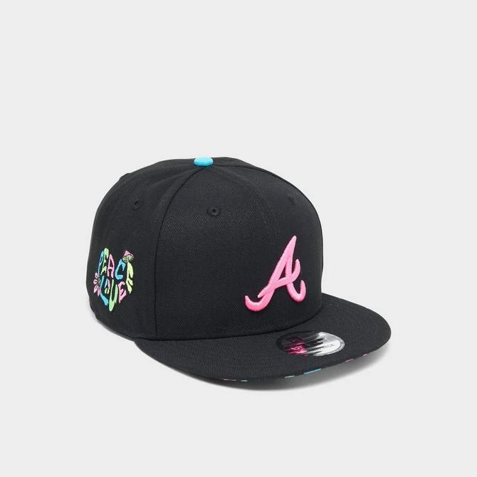 商品New Era|New Era MLB Atlanta Braves Psychedelic 9FIFTY Snapback Hat,价格¥150,第2张图片详细描述