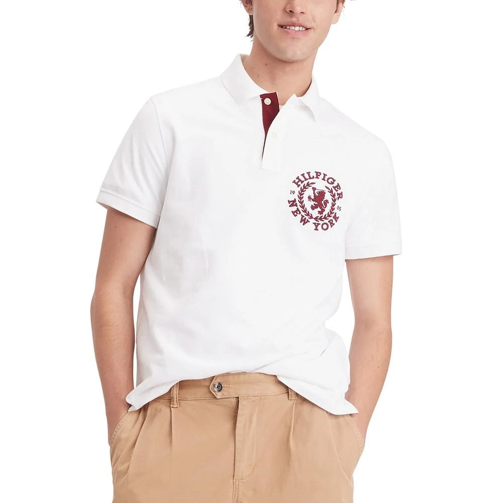 商品Tommy Hilfiger|Men's Regular-Fit Heritage Logo Embroidered Piqué Polo Shirt,价格¥270,第3张图片详细描述