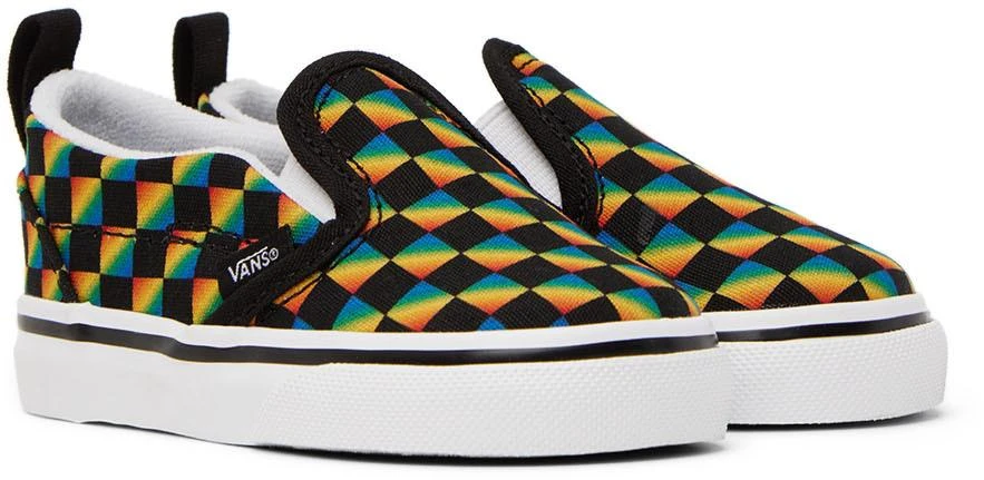 商品Vans|Baby Multicolor Checkerboard Slip-On V Sneakers,价格¥182,第4张图片详细描述