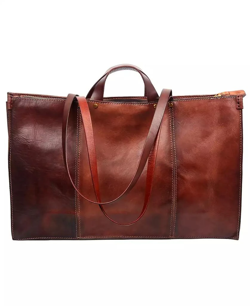 商品OLD TREND|Women's Genuine Leather Sandstorm Tote Bag,价格¥2575,第1张图片