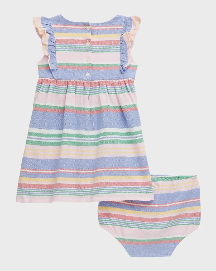 商品Ralph Lauren|Girl's Oxford Mesh Stripe Dress, 3M-24M,价格¥98,第2张图片详细描述