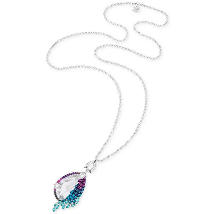 商品Swarovski|Silver-Tone Multi-Stone Pendant Necklace,价格¥1490,第1张图片