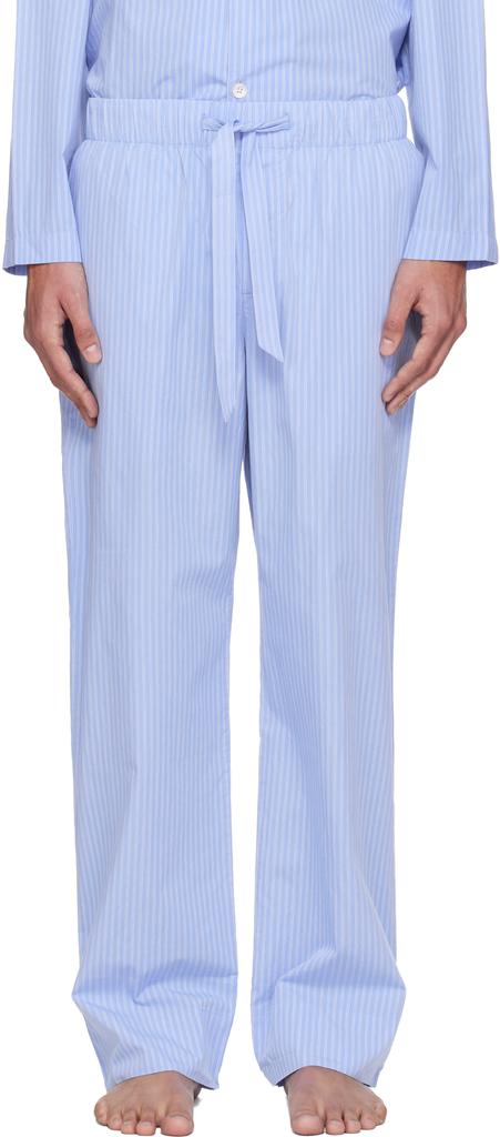 Blue Poplin Pyjama Pants image 2