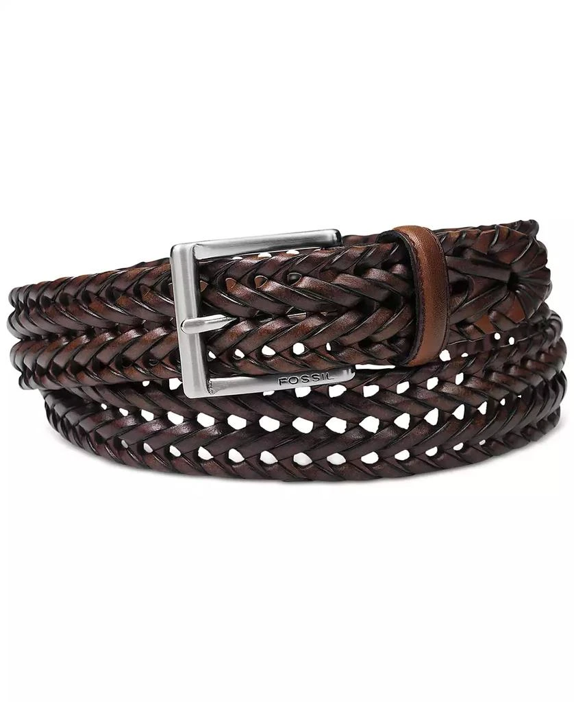 商品Fossil|Myles Braid Leather Belt,价格¥410,第1张图片
