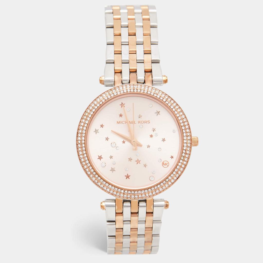 Michael Kors Pink Two-Tone Stainless Steel Darci MK3726 Women's Wristwatch 39 mm商品第1张图片规格展示