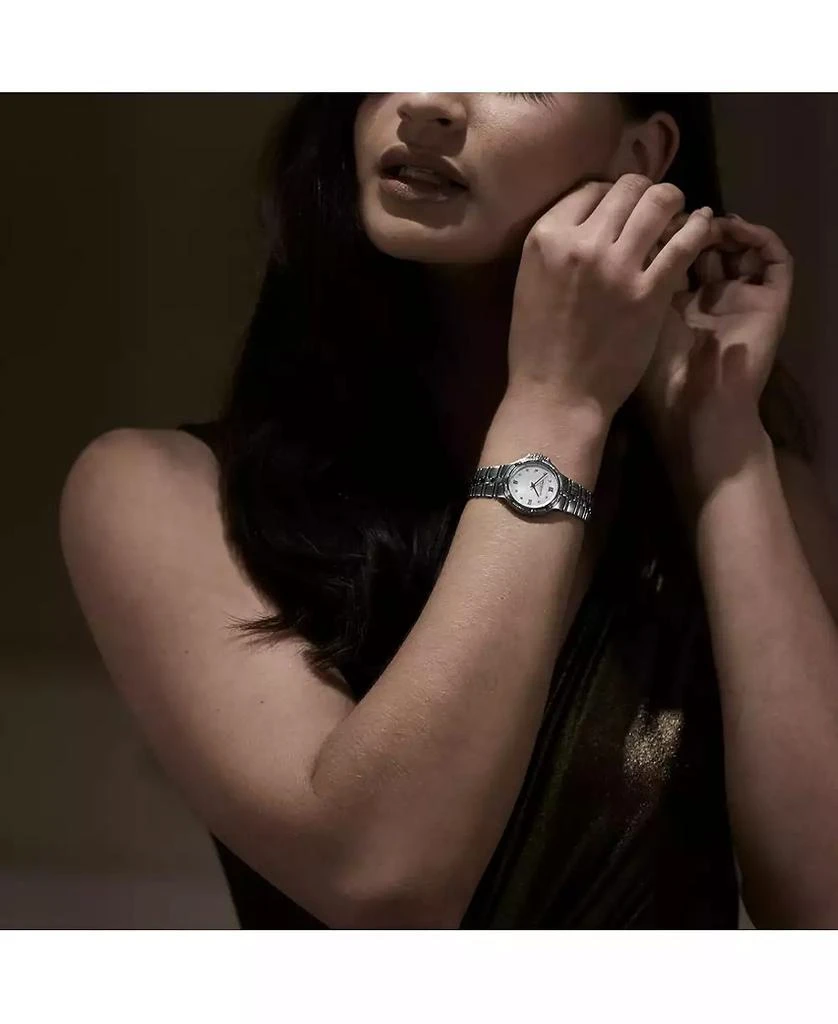 商品Raymond Weil|Women's Swiss Parsifal Diamond-Accent Stainless Steel Bracelet Watch 30mm,价格¥15206,第3张图片详细描述