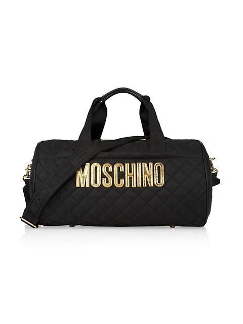 商品Moschino|Logo Quilted Nylon Travel Bag,价格¥6475,第1张图片