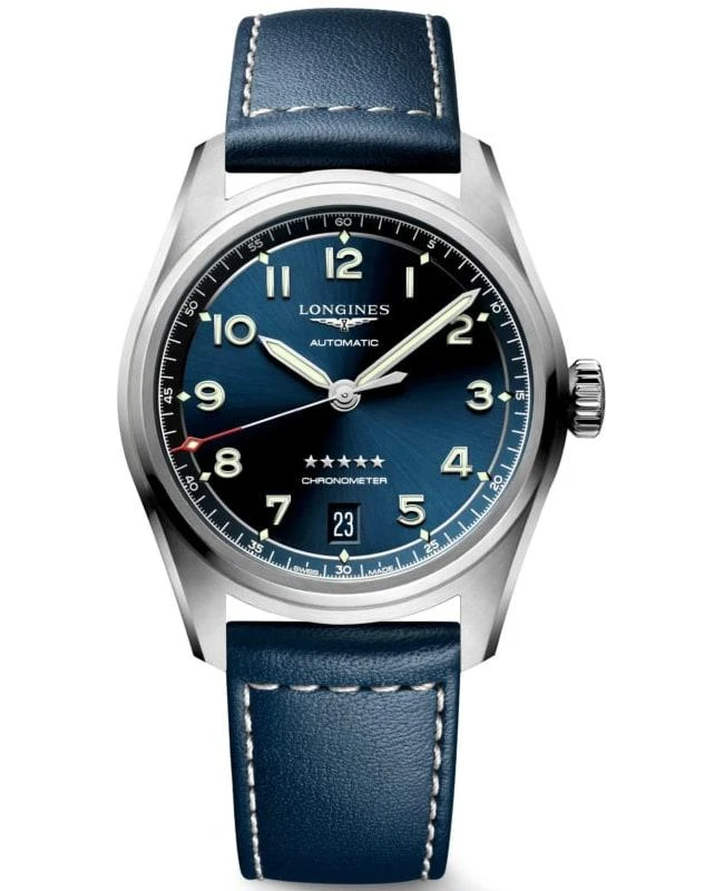 商品Longines|Longines Spirit Automatic Blue Dial Leather Strap Women's Watch L3.410.4.93.0,价格¥14499,第1张图片